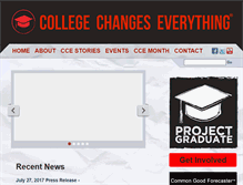 Tablet Screenshot of collegechangeseverything.org